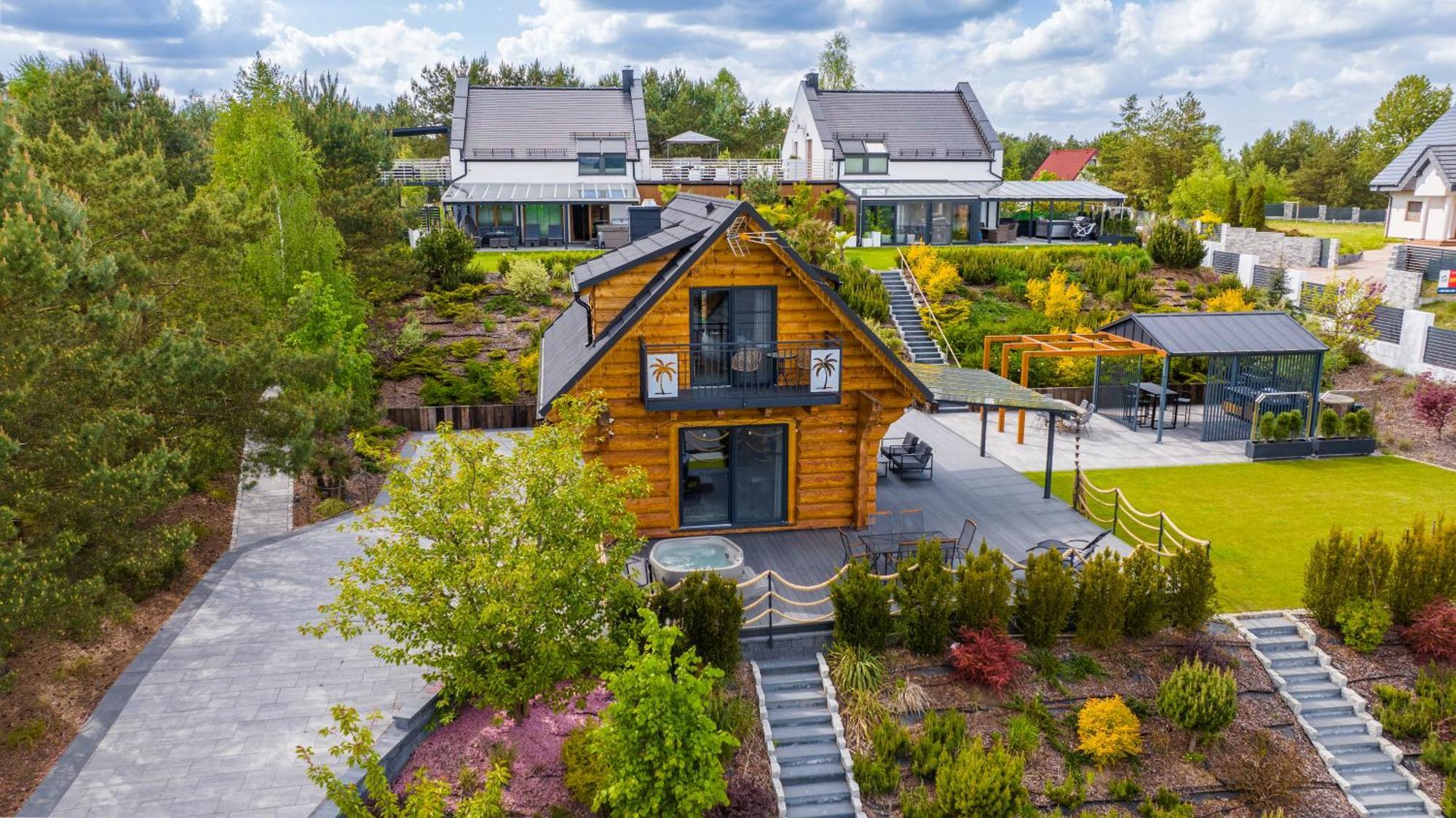 Palmowe Wzgorze Skoszewo - Domek Gorny Bagian luar foto